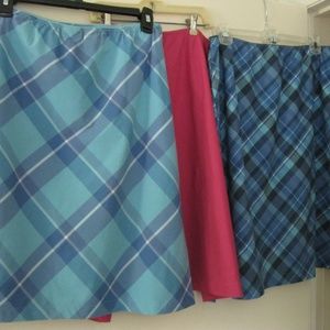 NEW!!! Three Size XL Waist= 32-40" Cotton skirts